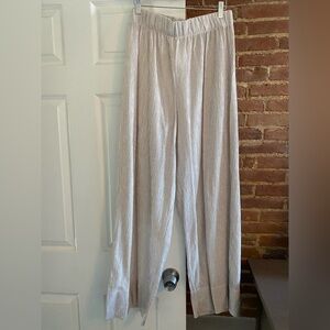 H&M Wide Leg Striped Pants - New With Tags